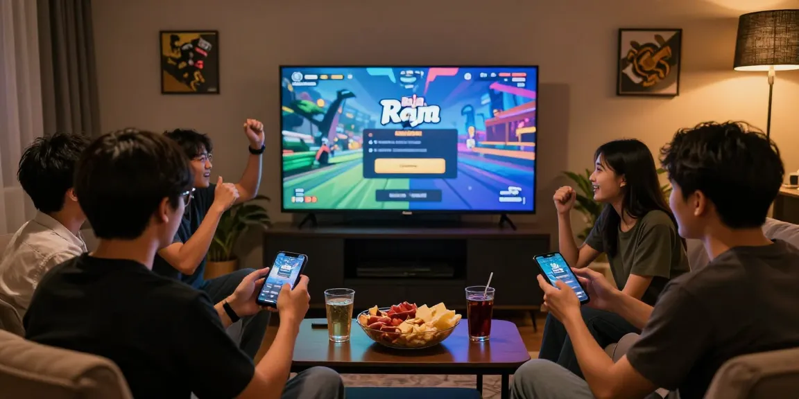 Raja Game login in a lively gaming lounge with friends sharing strategies.